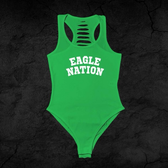 Eagles, Philly Fan, Eagles Green Bodysuit color Black, Philadelphia , football - Picture 1 of 2